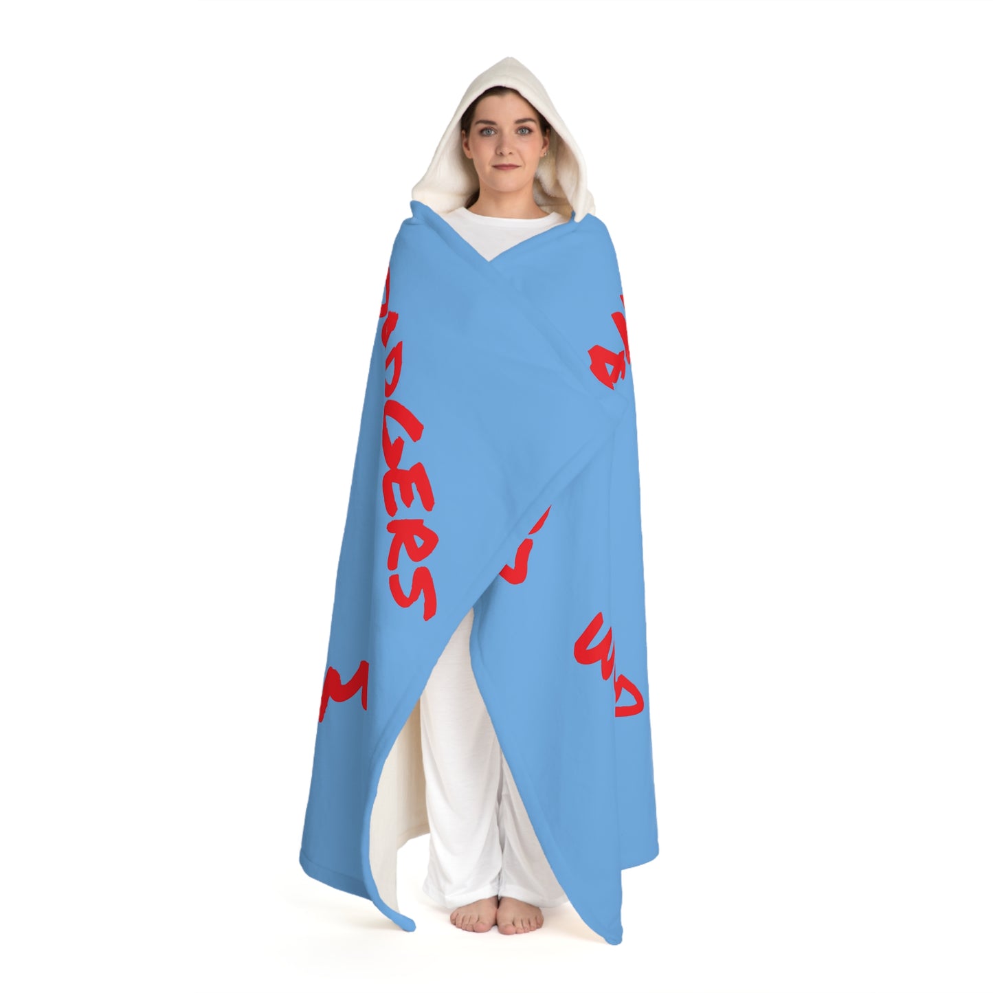 Dodgers Hooded Sherpa Blanket