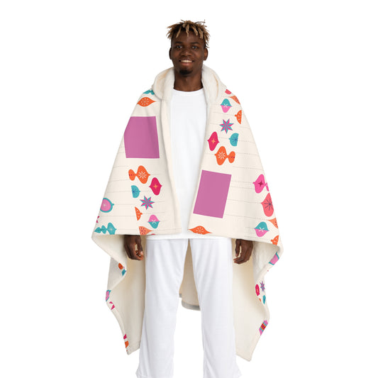 Christmas Hooded Sherpa Blanket