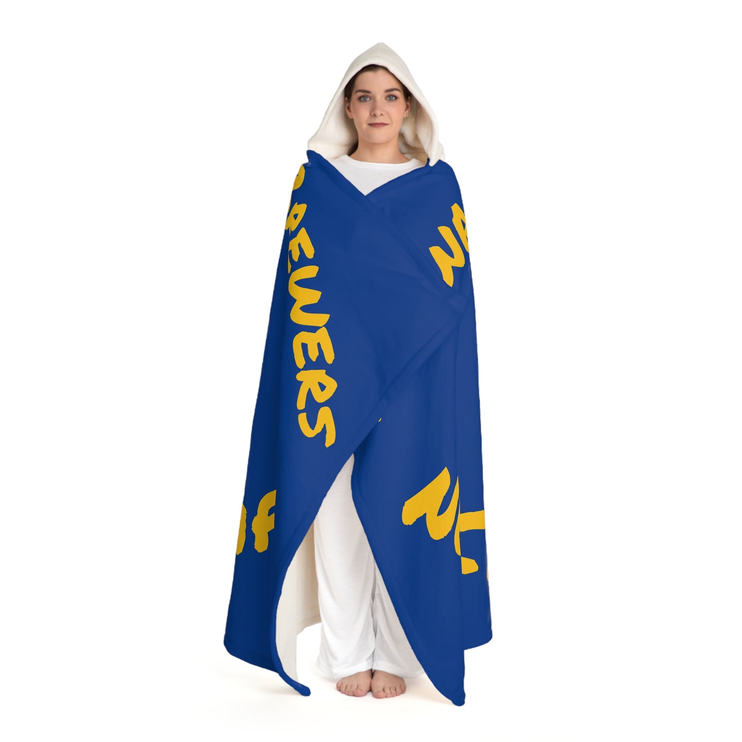 Baseball Hooded Sherpa Fleece Blanket
