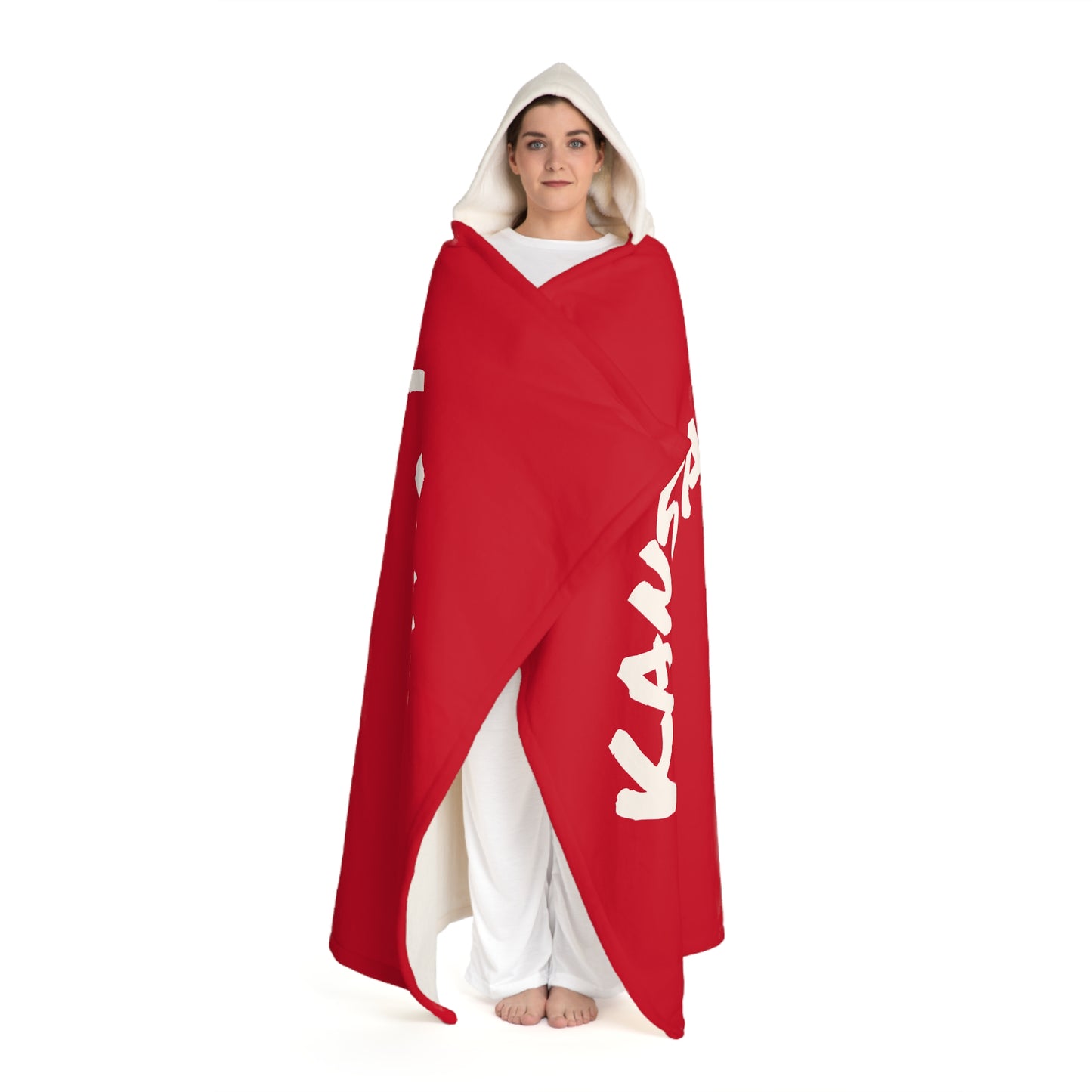 Cozy Sherpa Fleece Blanket Hoodie Soft Kansas City Chiefs