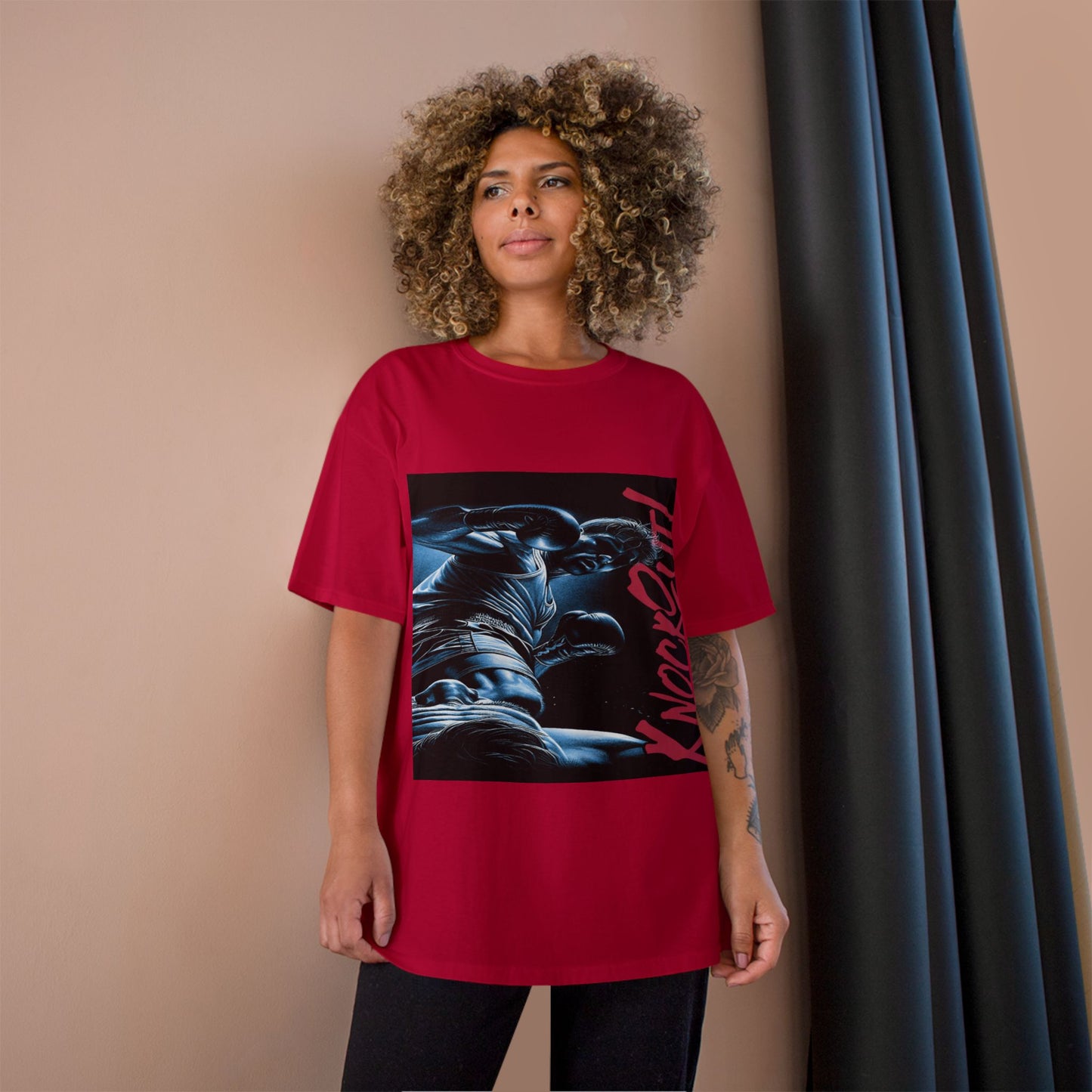 Champion 'Knockout' Boxing Tee – Graphic Fight Night T-Shirt