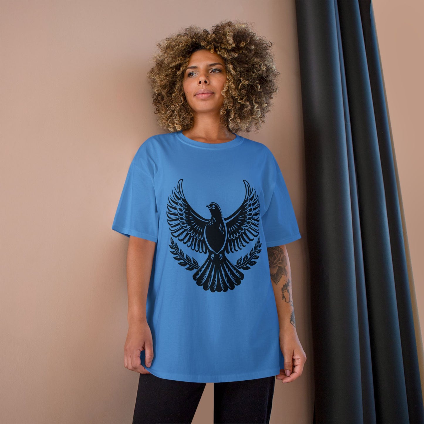 Champion T-Shirt — Bold Rising Eagle Graphic Tee