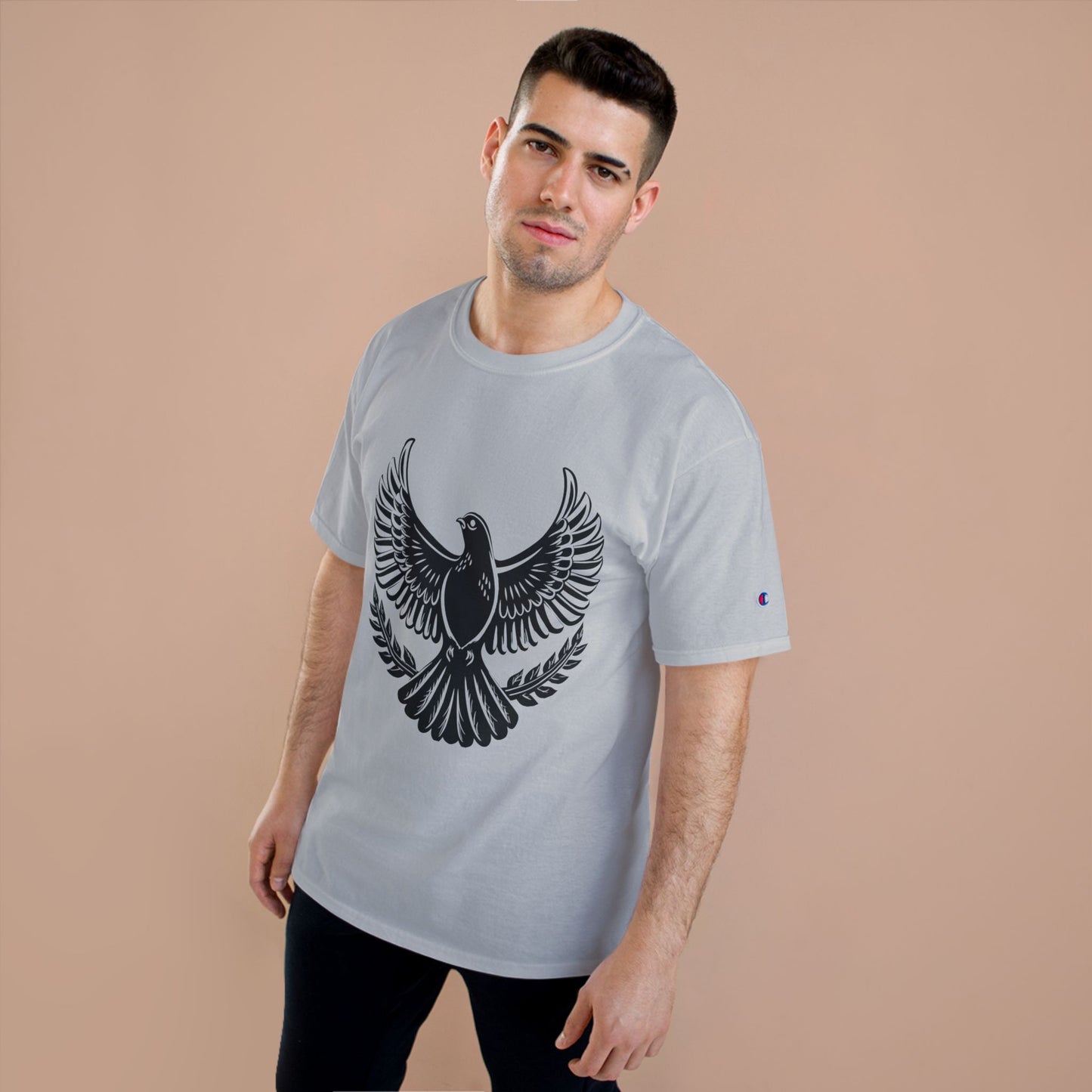 Champion T-Shirt — Bold Rising Eagle Graphic Tee