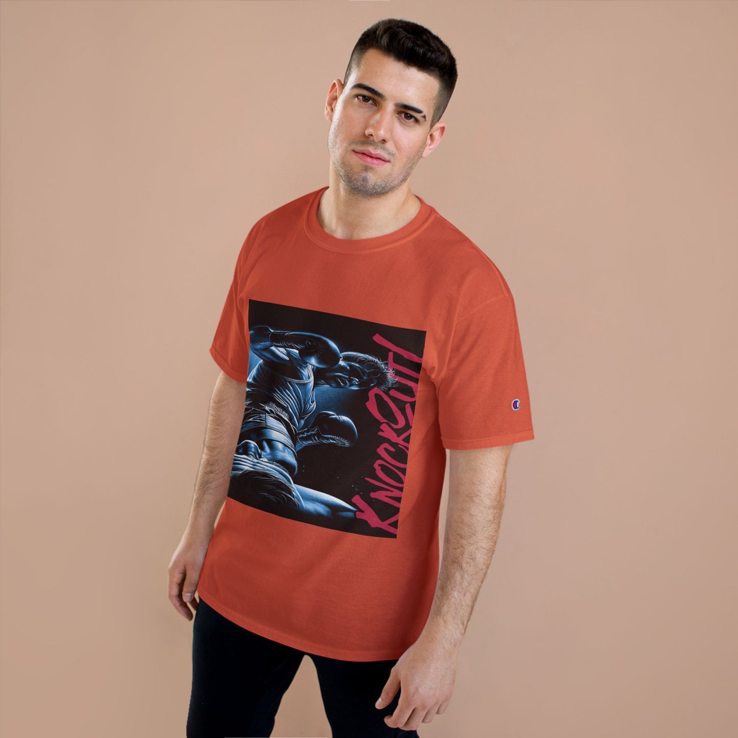 Champion 'Knockout' Boxing Tee – Graphic Fight Night T-Shirt