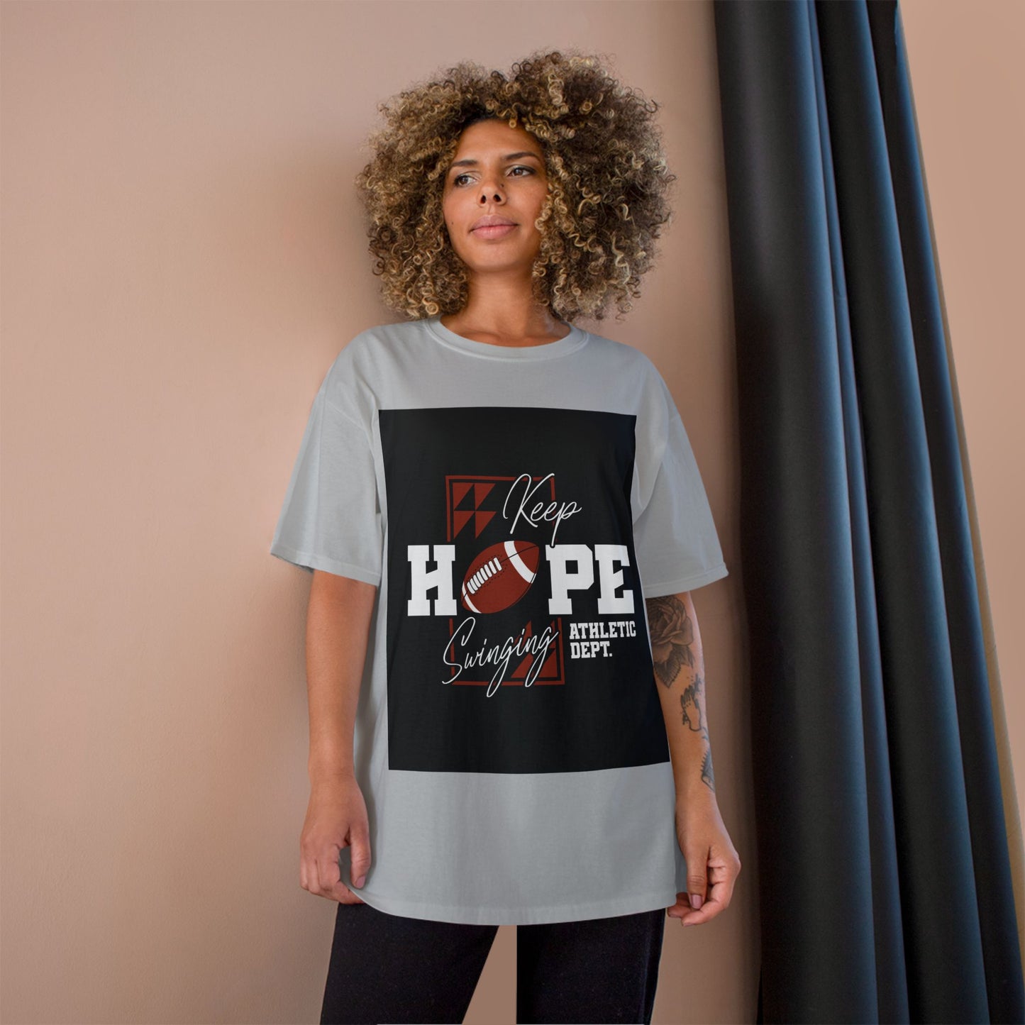 Keep Hope Football Tee — Athletic Dept. Champion T-Shirt