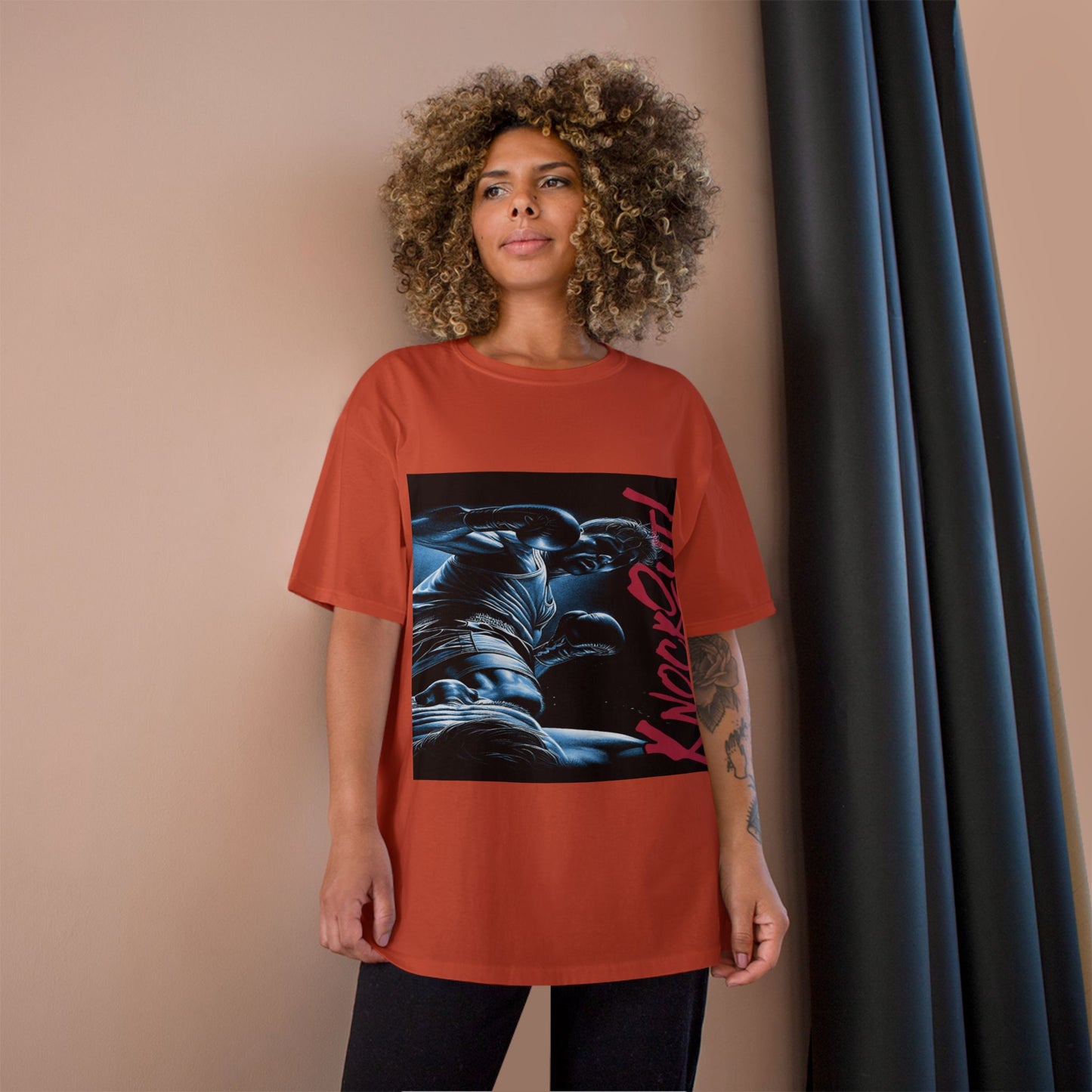 Champion 'Knockout' Boxing Tee – Graphic Fight Night T-Shirt