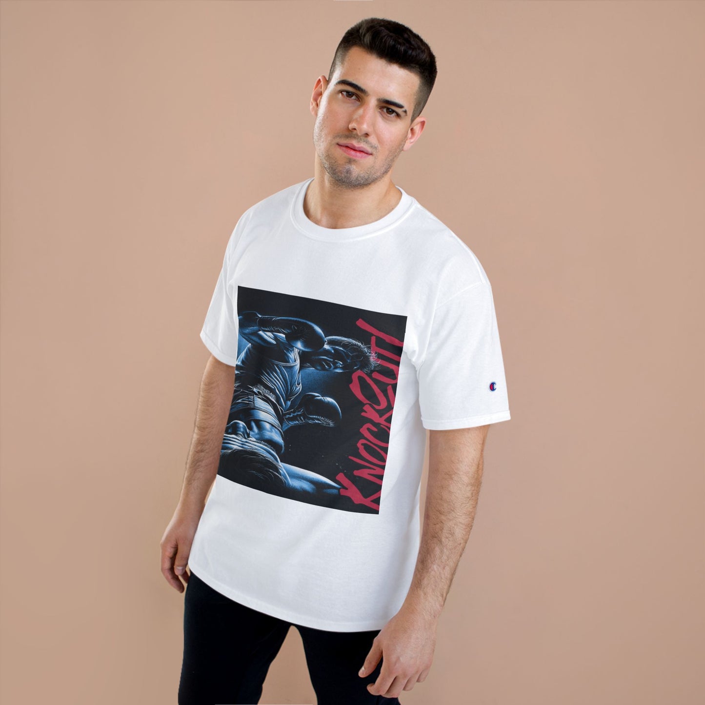 Champion 'Knockout' Boxing Tee – Graphic Fight Night T-Shirt