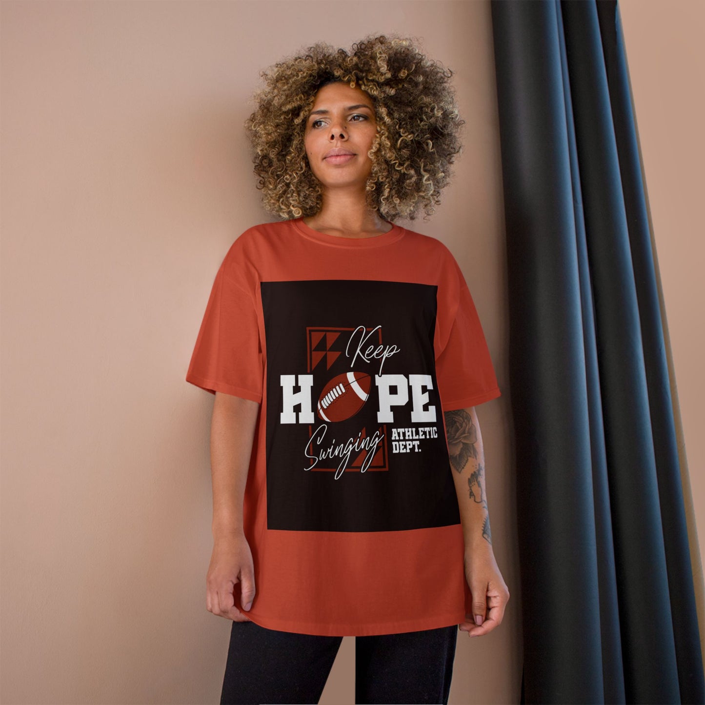 Keep Hope Football Tee — Athletic Dept. Champion T-Shirt