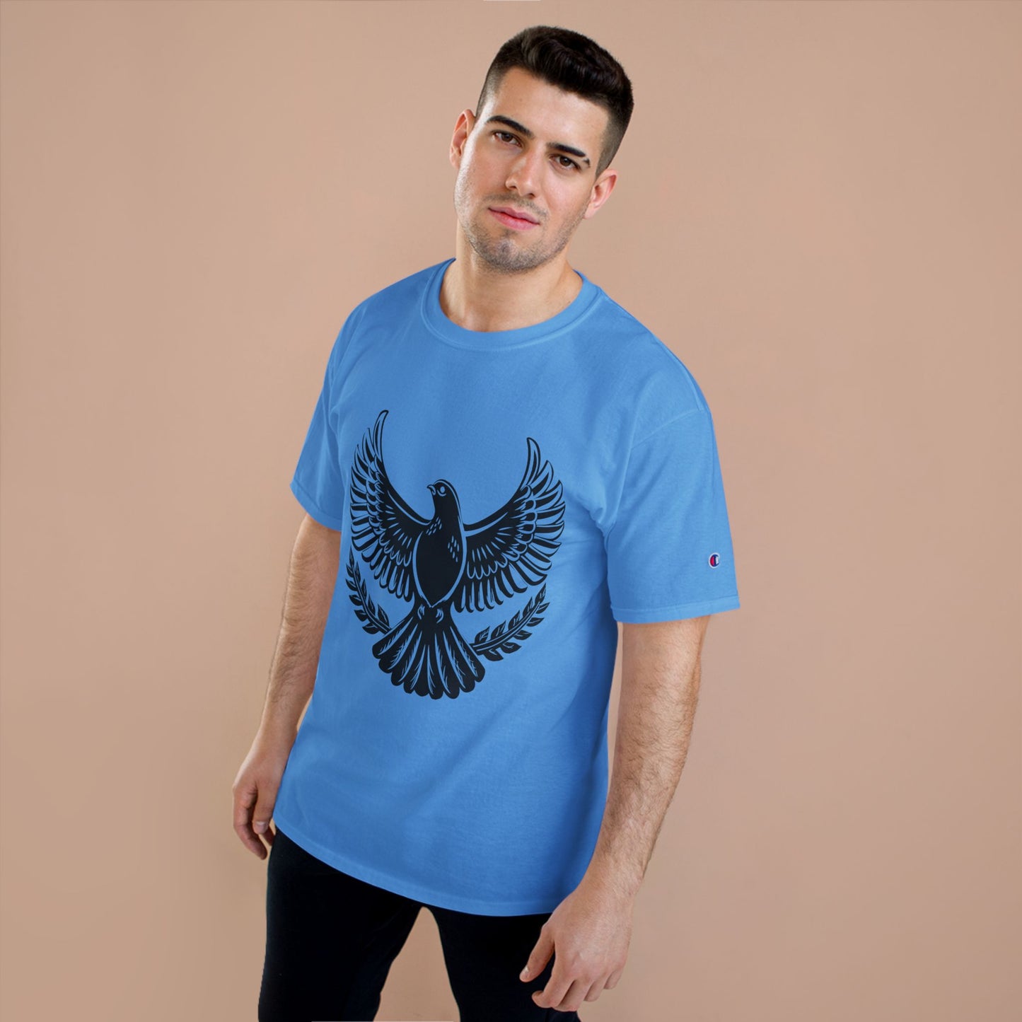Champion T-Shirt — Bold Rising Eagle Graphic Tee