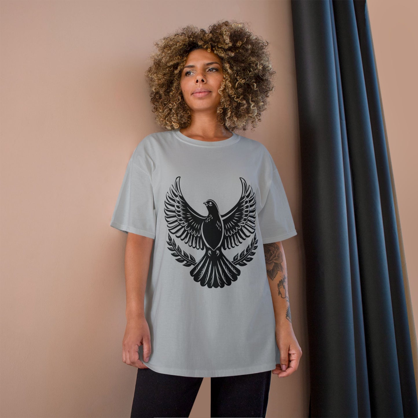 Champion T-Shirt — Bold Rising Eagle Graphic Tee