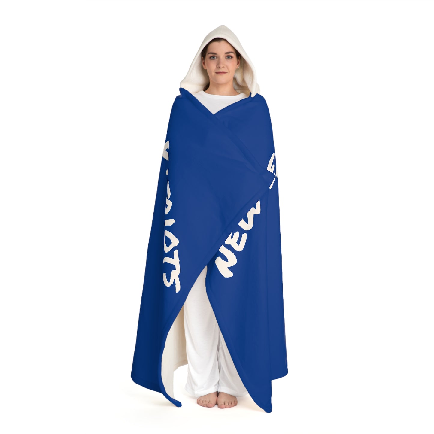 Cozy New England Patriots  Sherpa Fleece Blanket Hoodie, Warm Blanket for Home, Perfect for Snuggles,