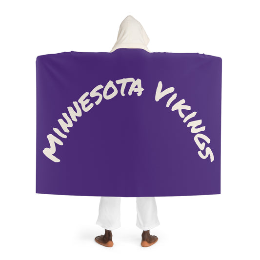 Cozy Sherpa Fleece Poncho Blanket - Minnesota Vikings  Perfect for Lounging, Gifts, Outdoors,