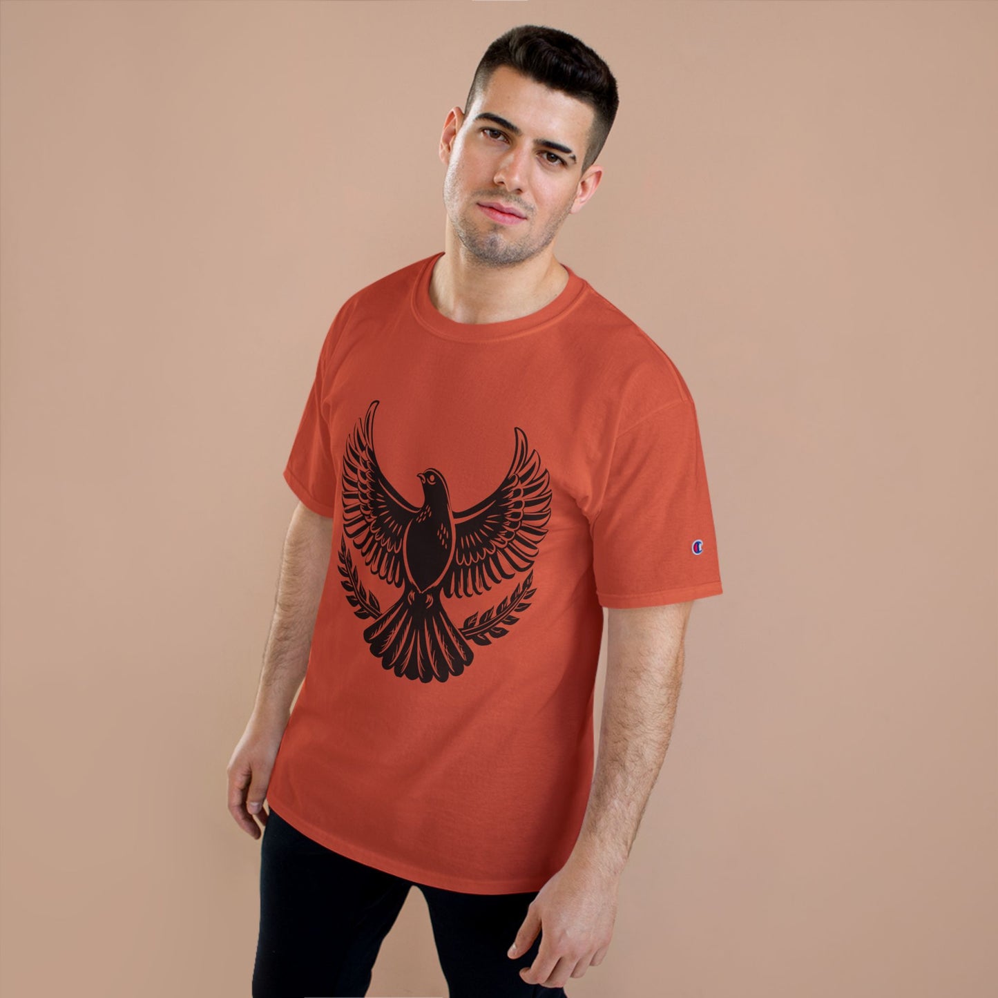 Champion T-Shirt — Bold Rising Eagle Graphic Tee
