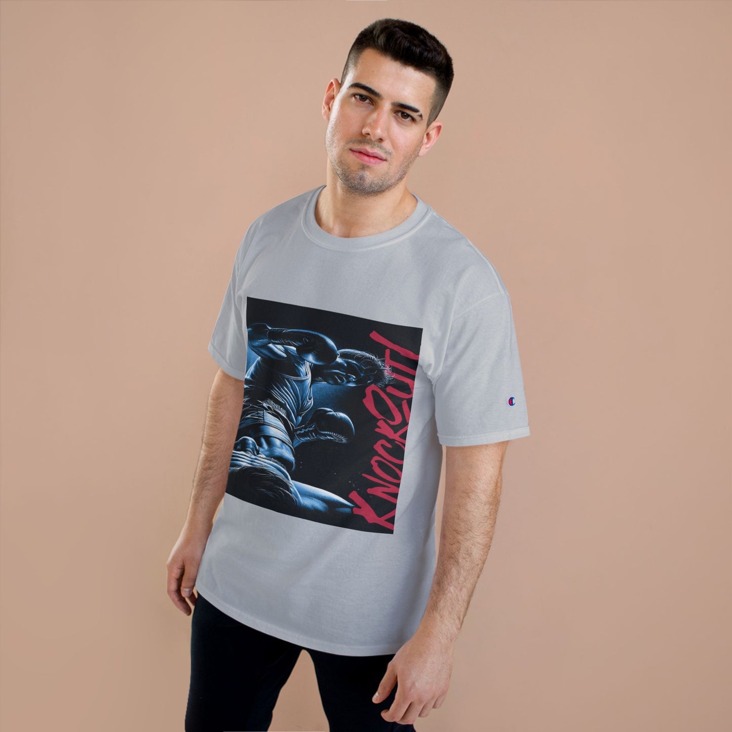 Champion 'Knockout' Boxing Tee – Graphic Fight Night T-Shirt