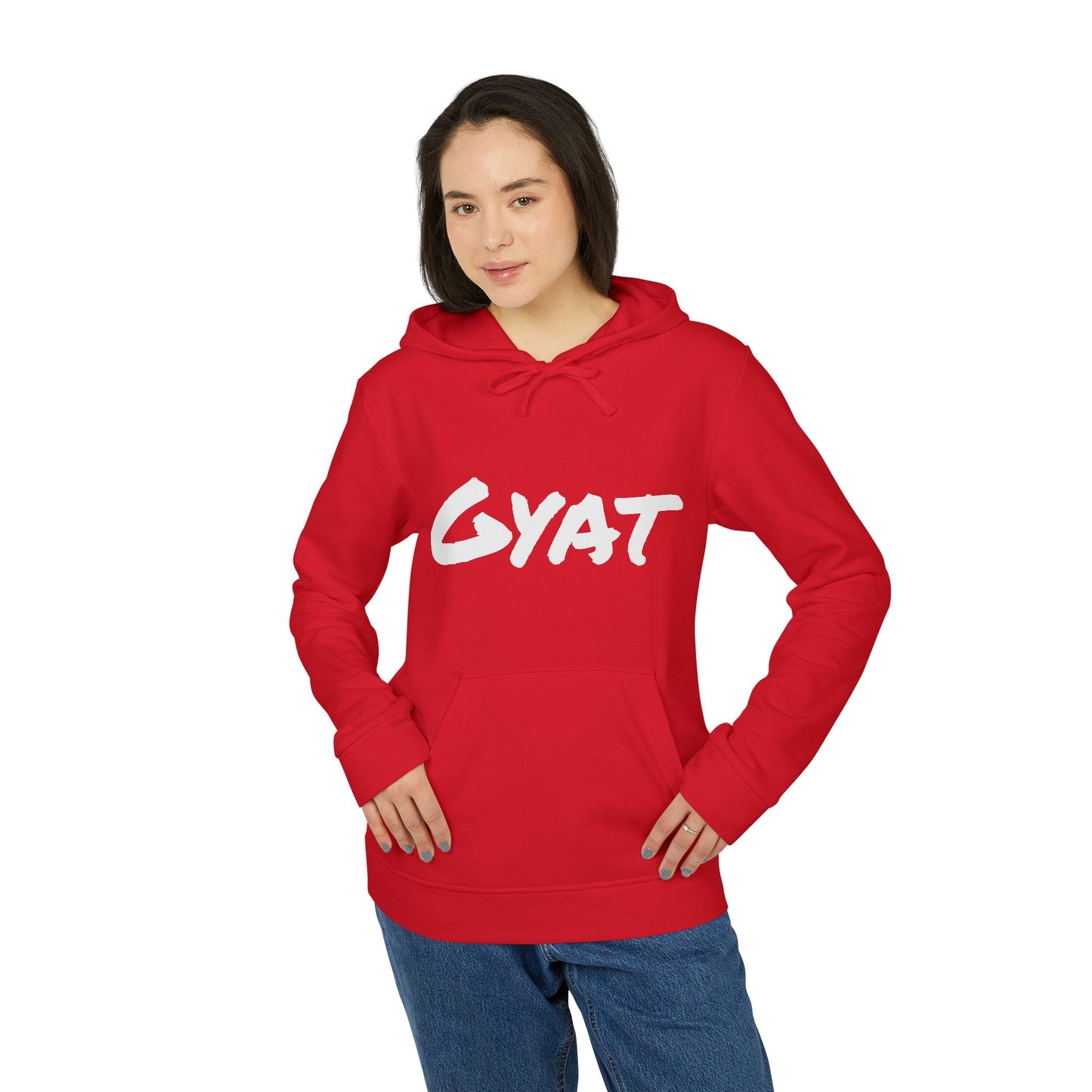 Unisex Fleece Hoodie GYAT Slang word , Casual Streetwear, Athleisure Comfort, Perfect Gift for Sports Lovers,