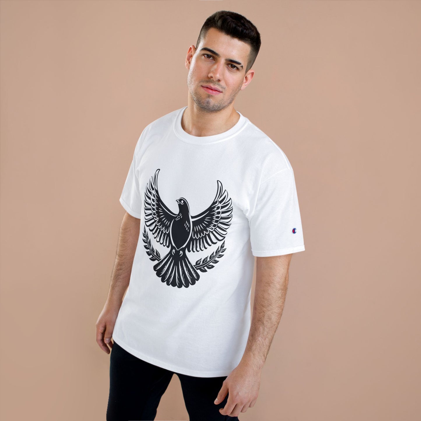 Champion T-Shirt — Bold Rising Eagle Graphic Tee