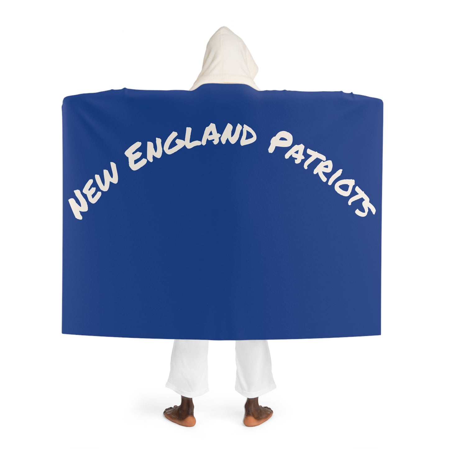Cozy New England Patriots  Sherpa Fleece Blanket Hoodie, Warm Blanket for Home, Perfect for Snuggles,