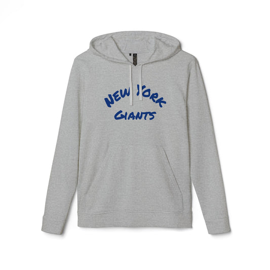 Unisex Sports Fleece Hoodie with New York Giants Design, Comfortable Sweatshirt, Perfect for Game Days,