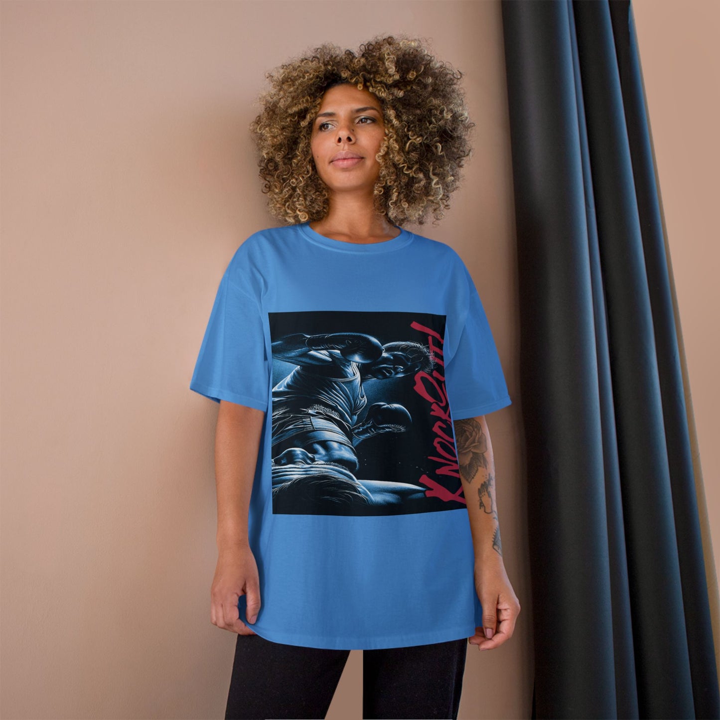 Champion 'Knockout' Boxing Tee – Graphic Fight Night T-Shirt