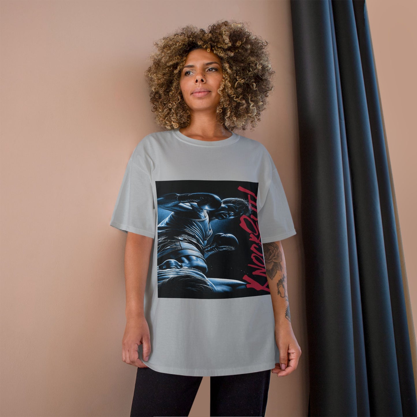 Champion 'Knockout' Boxing Tee – Graphic Fight Night T-Shirt