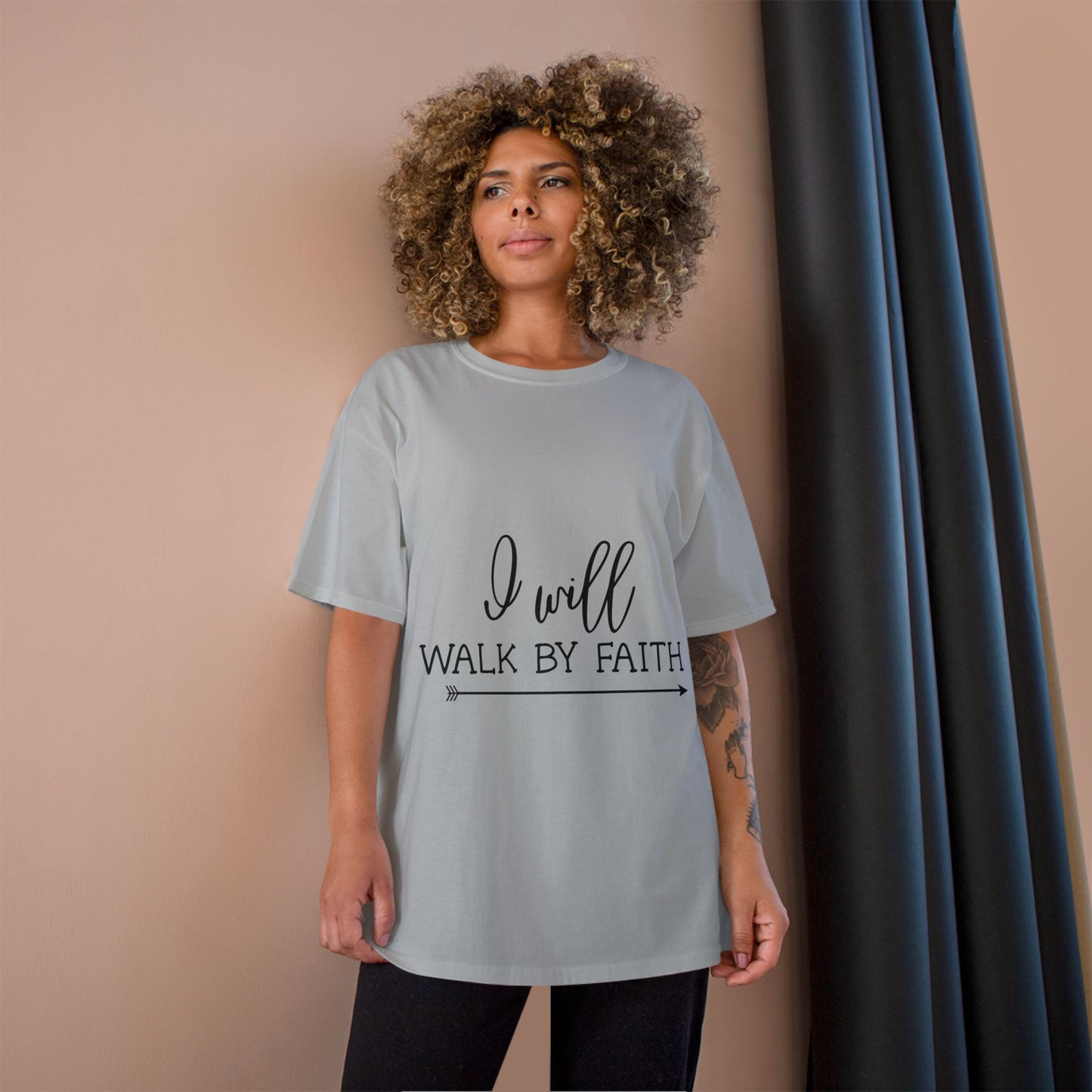 I Will Walk By Faith T-Shirt — Inspirational Faith Christian Tee