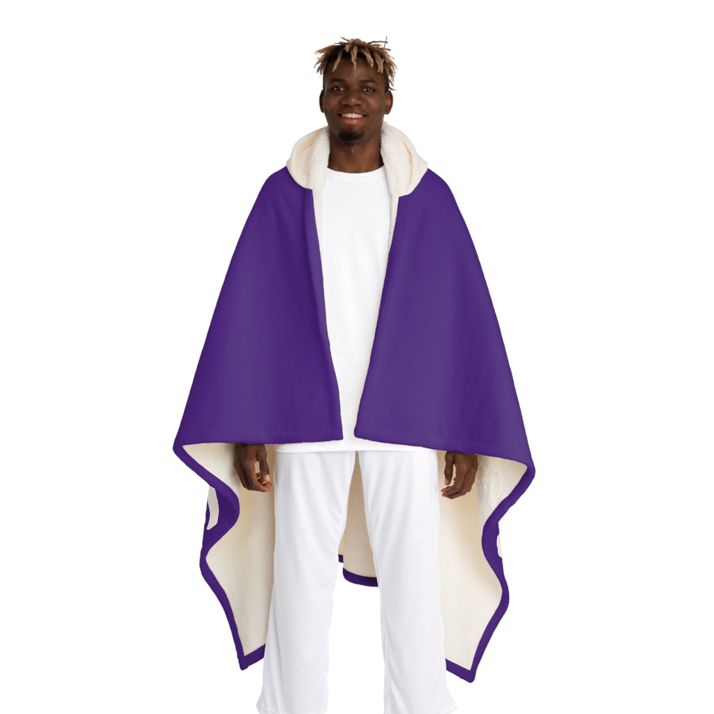 Cozy Sherpa Fleece Poncho Blanket - Minnesota Vikings  Perfect for Lounging, Gifts, Outdoors,