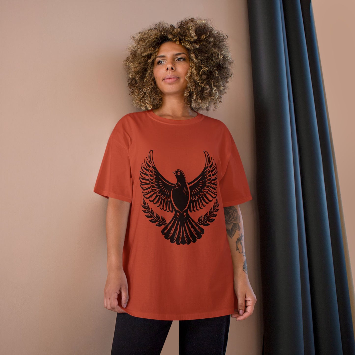 Champion T-Shirt — Bold Rising Eagle Graphic Tee