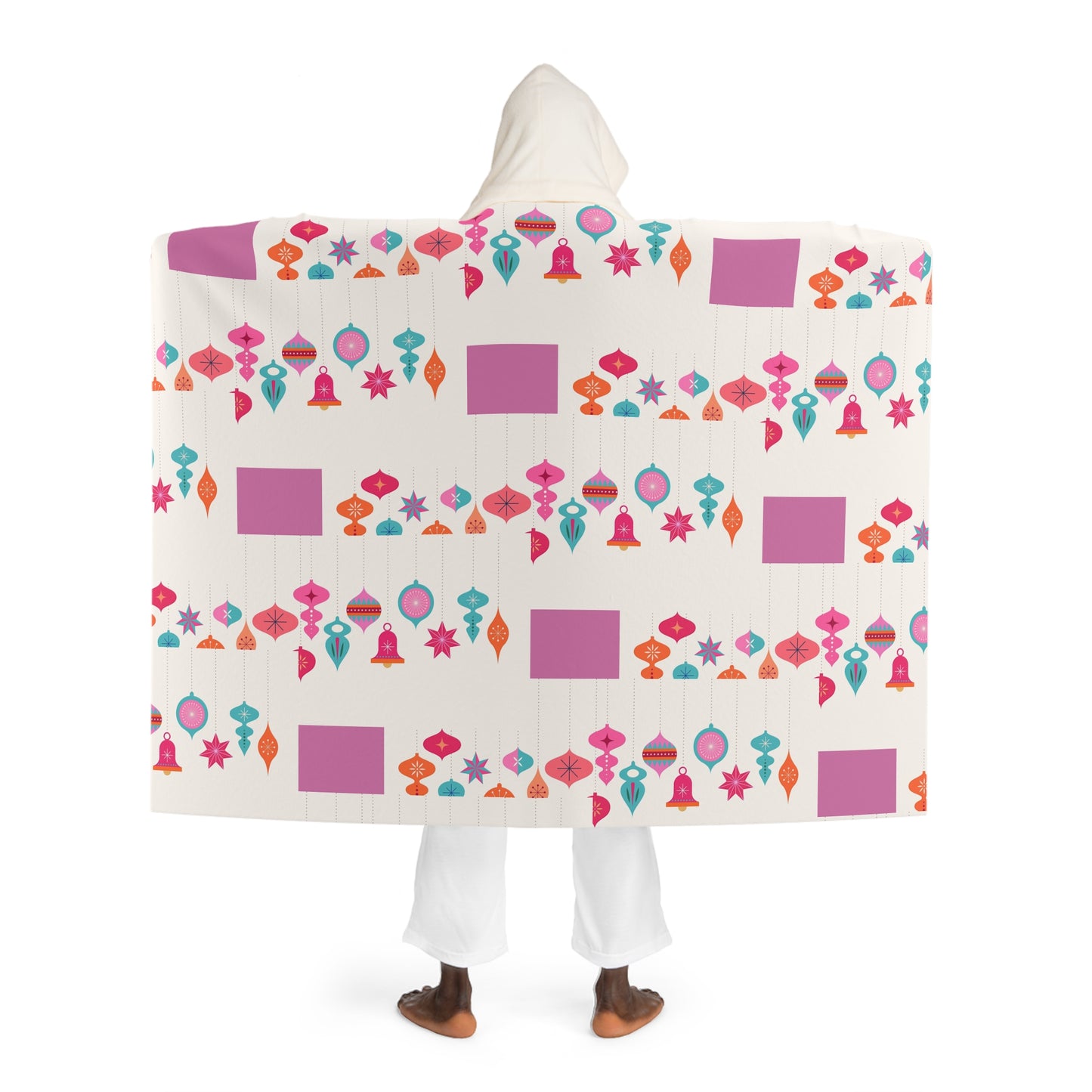 Christmas Hooded Sherpa Blanket