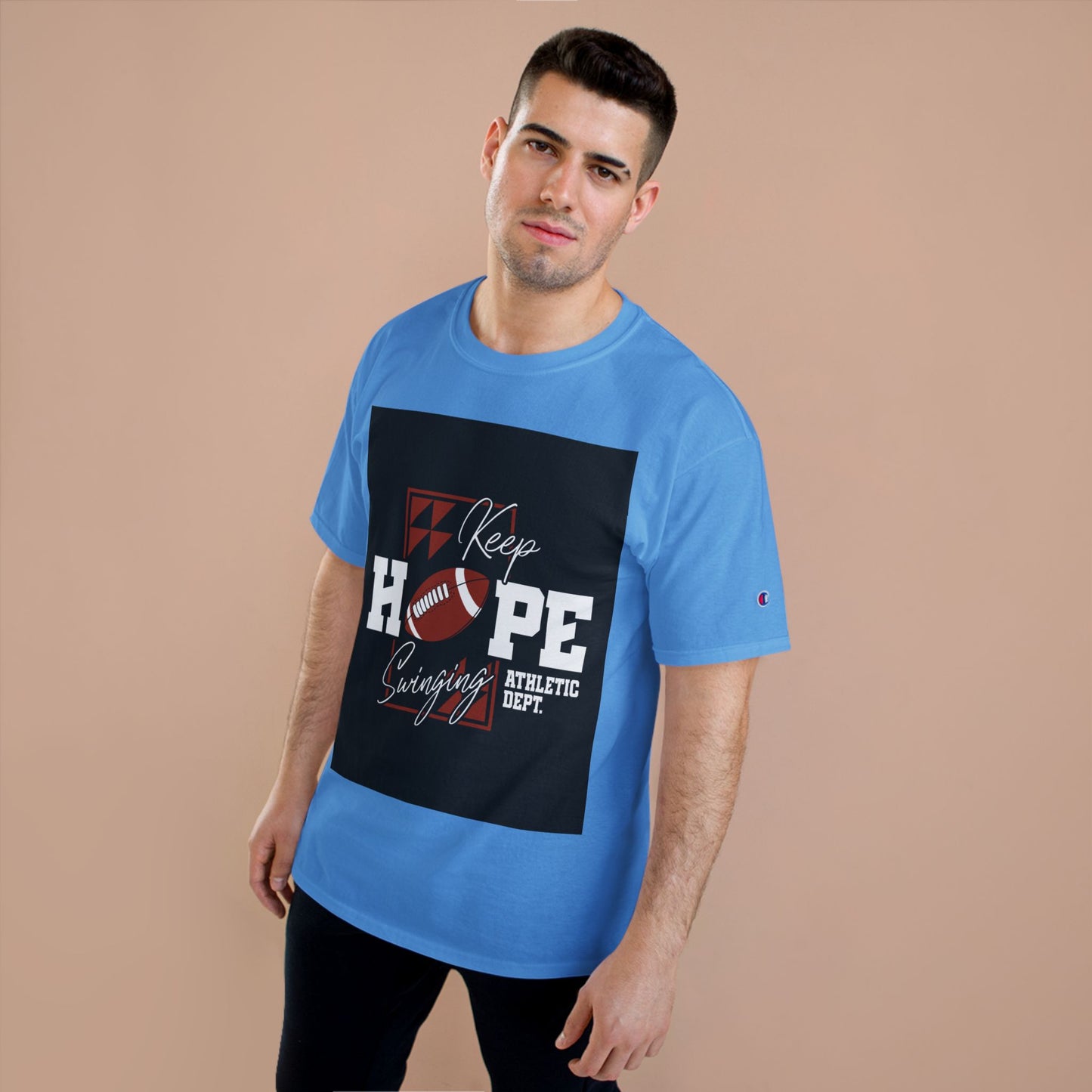 Keep Hope Football Tee — Athletic Dept. Champion T-Shirt