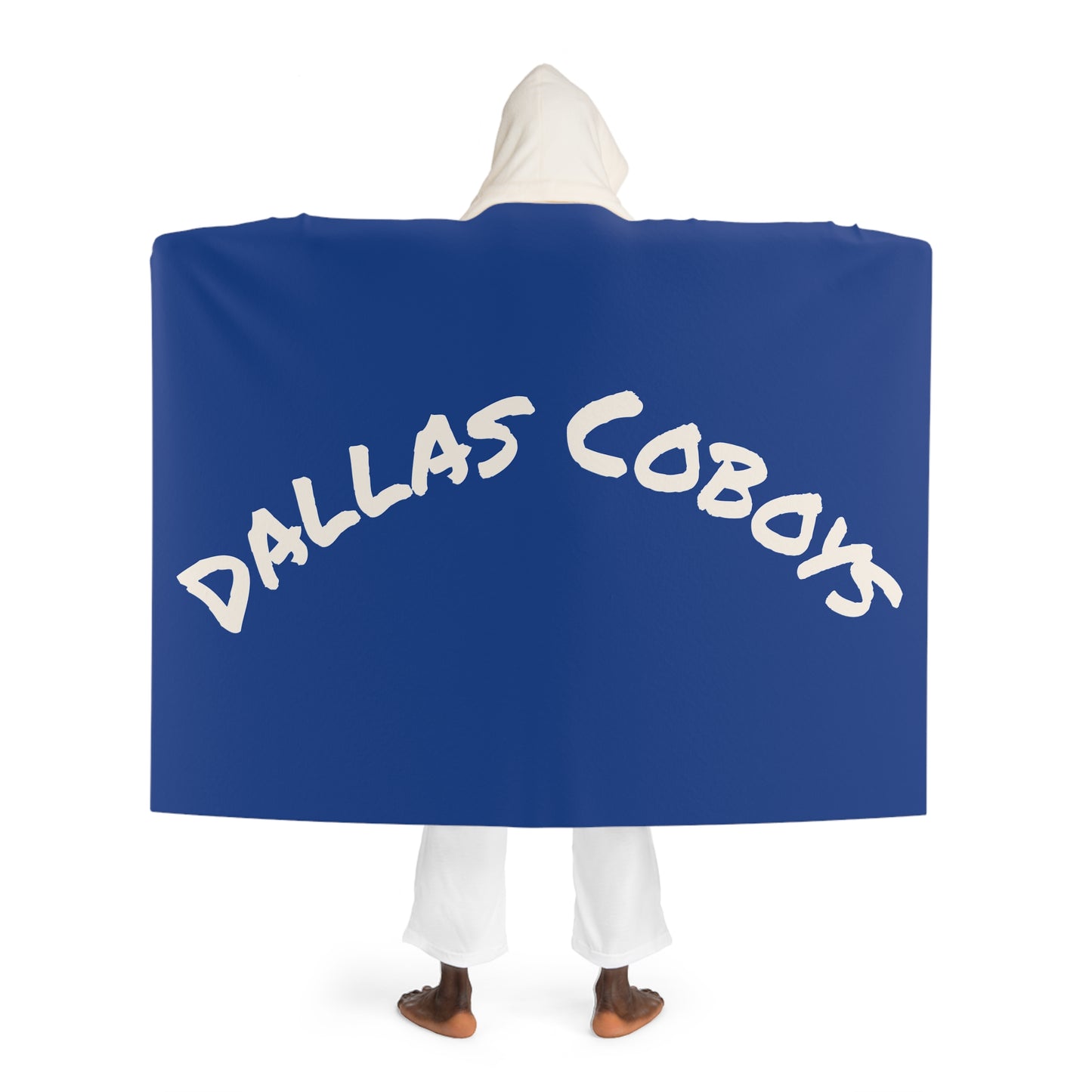 Cozy Dallas Cowboys  Hooded Sherpa Fleece Blanket for Ultimate Comfort, Perfect for Relaxation,