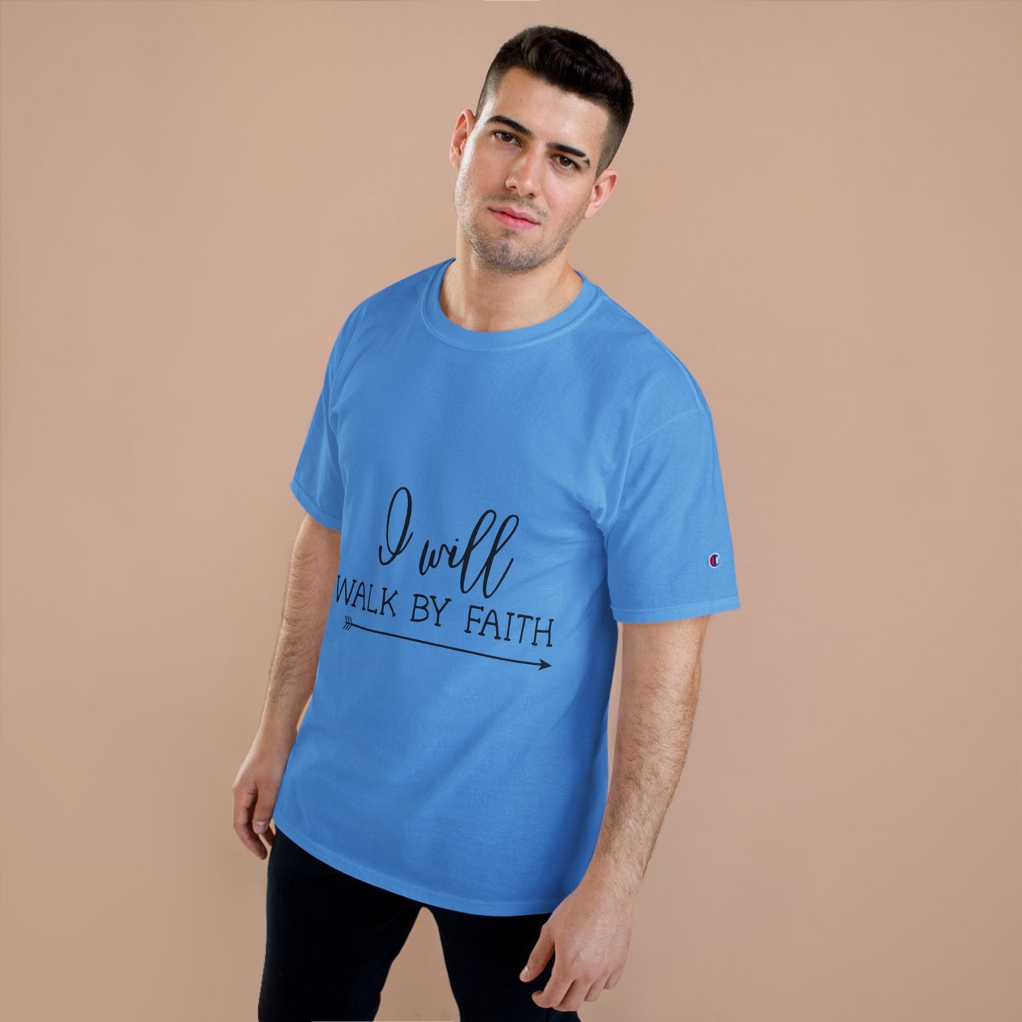 I Will Walk By Faith T-Shirt — Inspirational Faith Christian Tee
