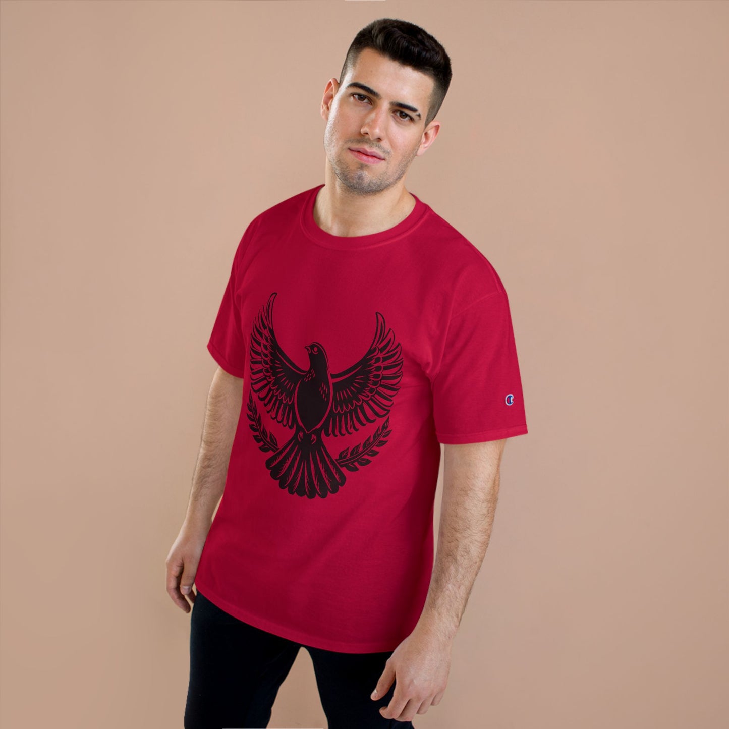 Champion T-Shirt — Bold Rising Eagle Graphic Tee