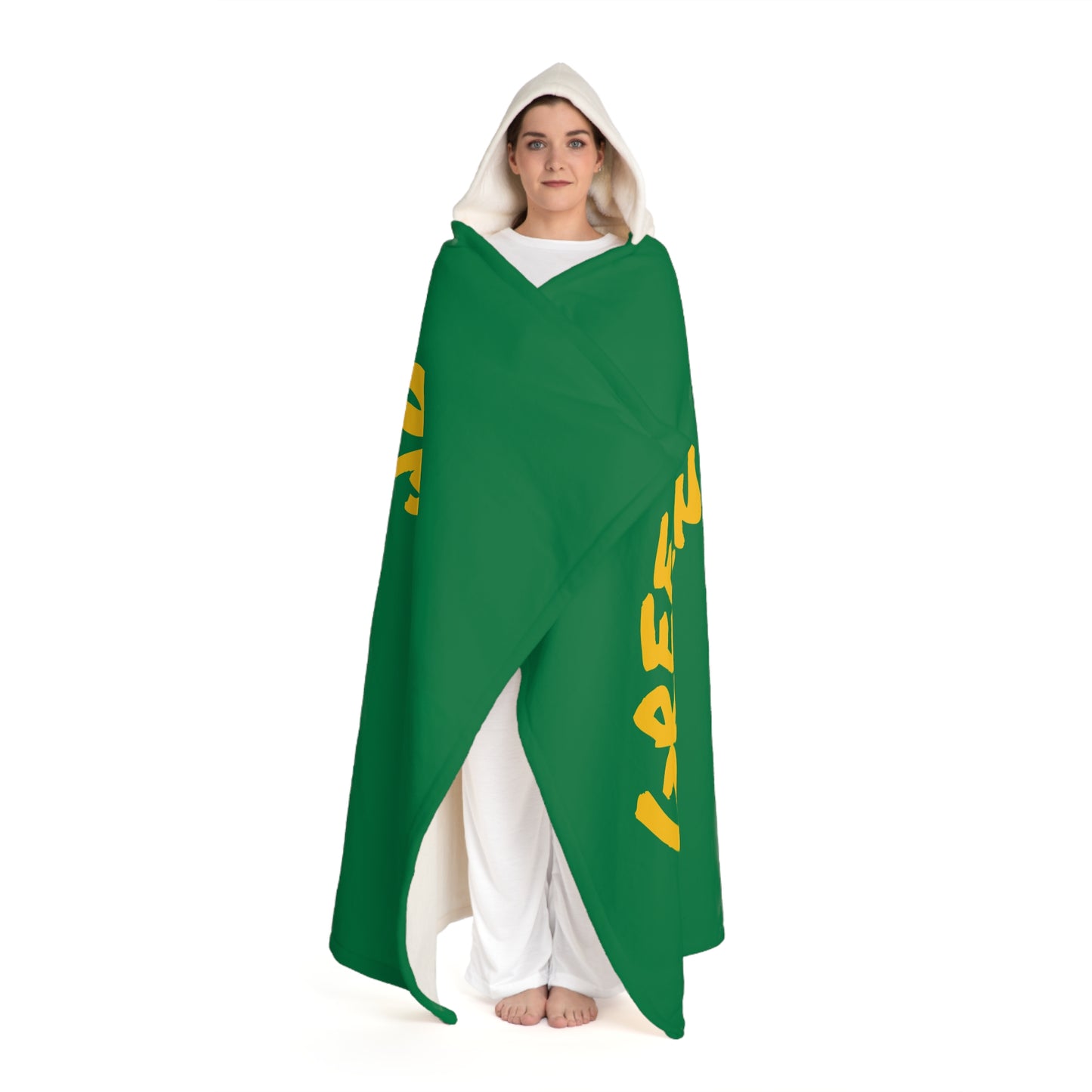 Cozy Hooded Sherpa Fleece Blanket  Green Bay Packers