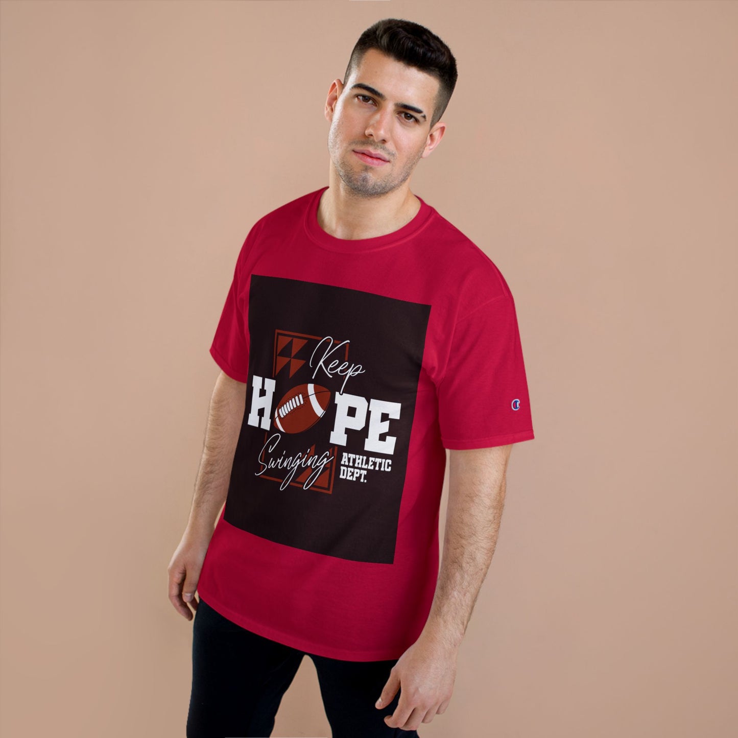 Keep Hope Football Tee — Athletic Dept. Champion T-Shirt