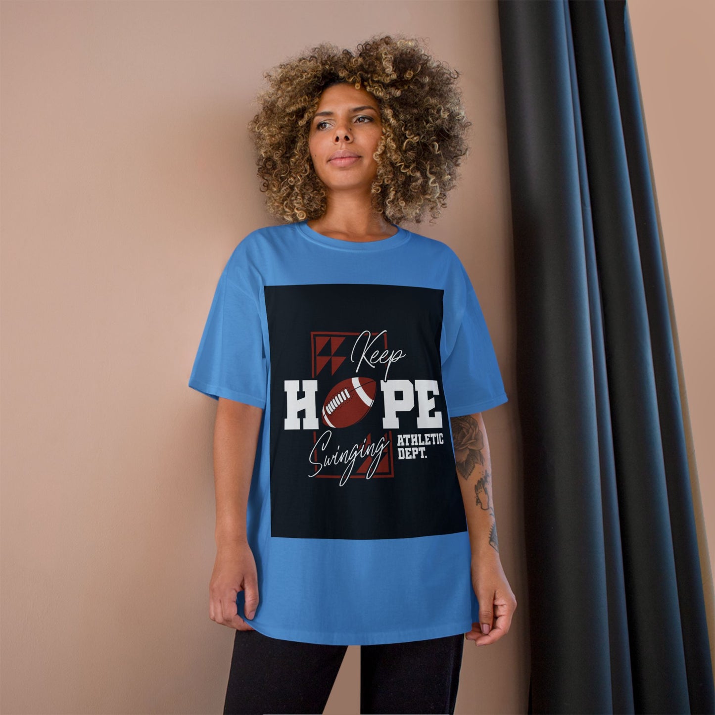 Keep Hope Football Tee — Athletic Dept. Champion T-Shirt