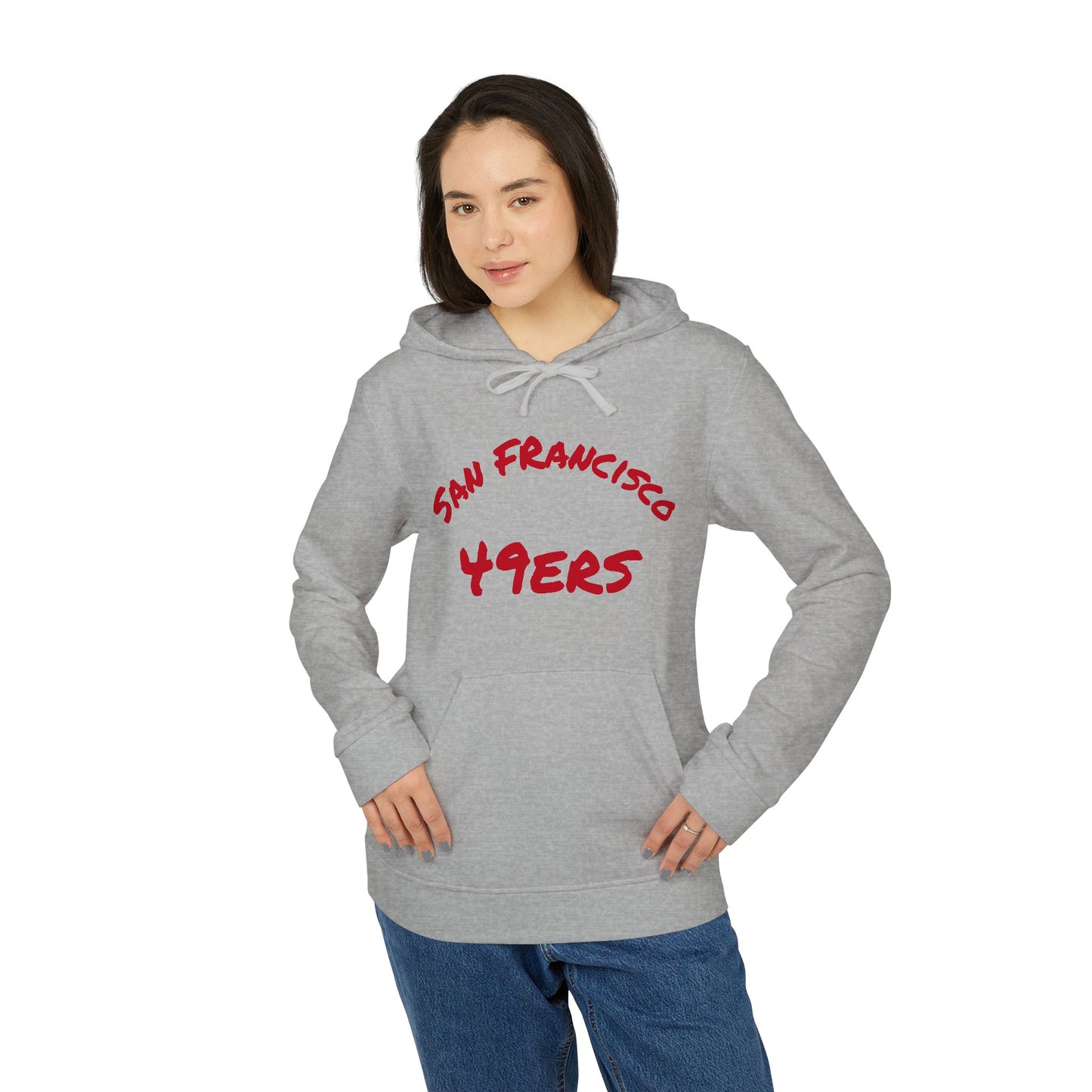 San Francisco 49ers Fleece Hoodie, Cozy Sportswear Unisex Layering Piece, Game Day Apparel,
