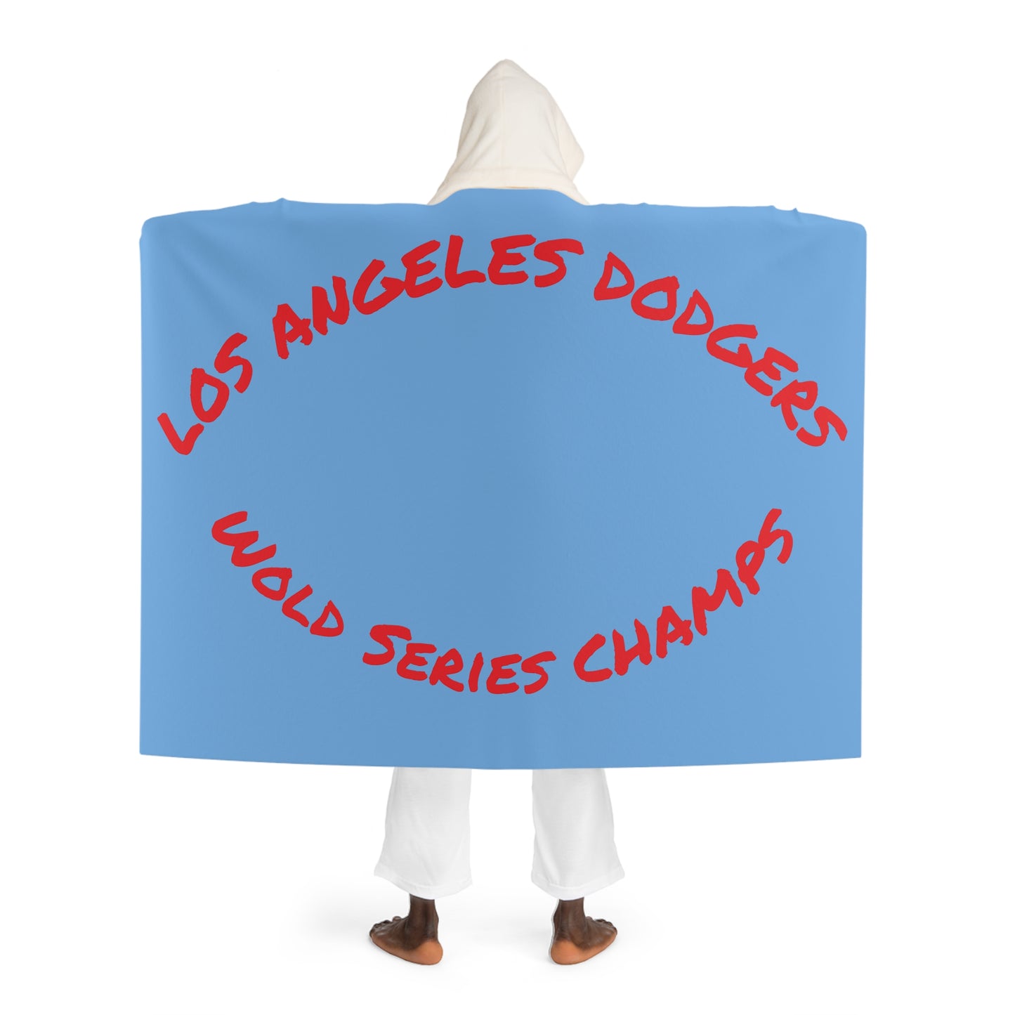 Dodgers Hooded Sherpa Blanket