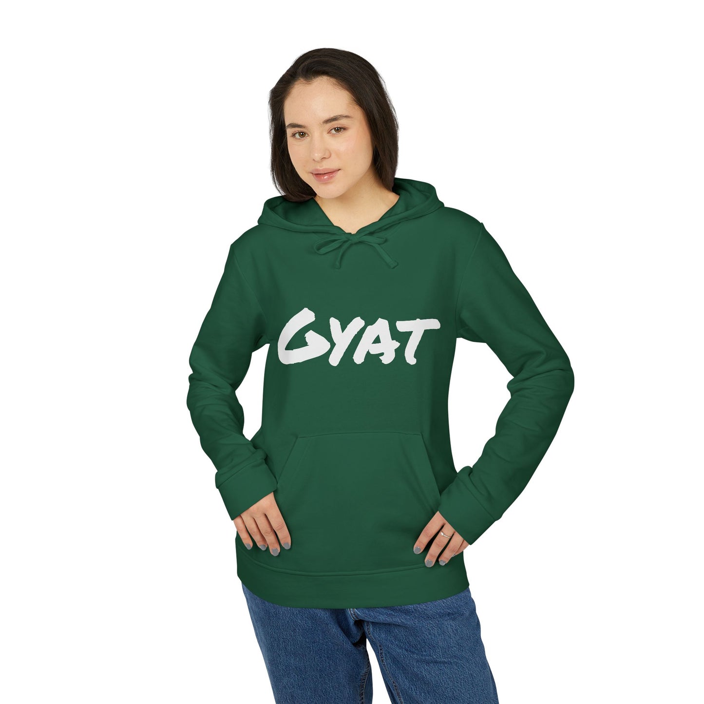 Unisex Fleece Hoodie GYAT Slang word , Casual Streetwear, Athleisure Comfort, Perfect Gift for Sports Lovers,