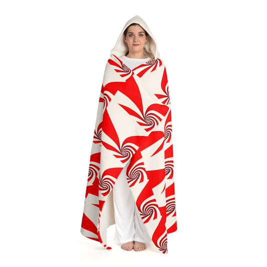 Christmas Hooded Sherpa Blanket