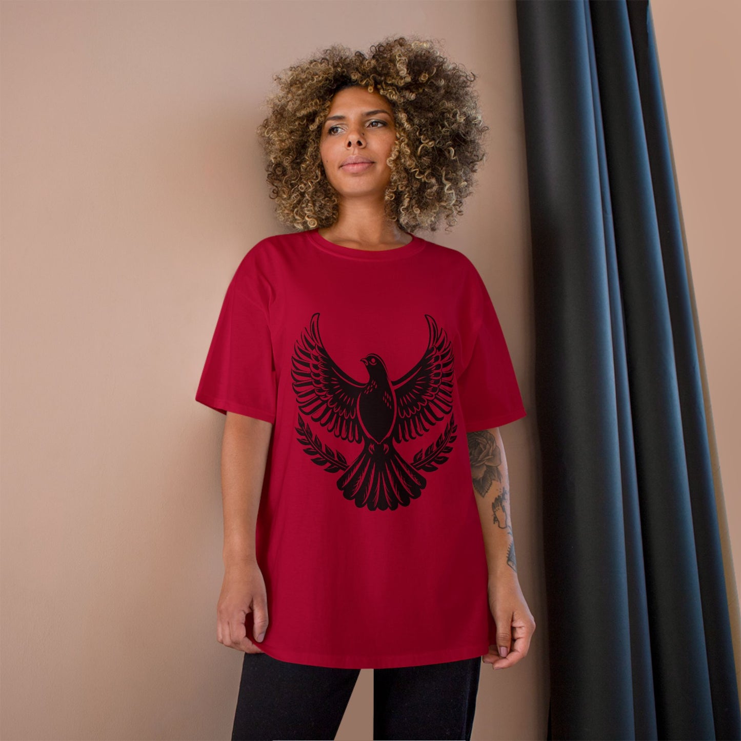Champion T-Shirt — Bold Rising Eagle Graphic Tee