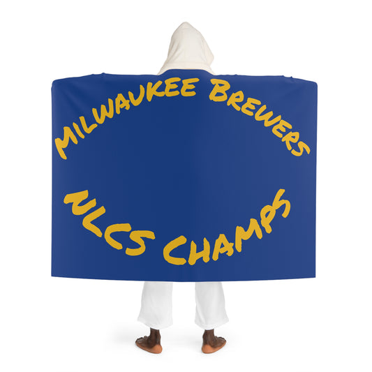 Baseball Hooded Sherpa Fleece Blanket