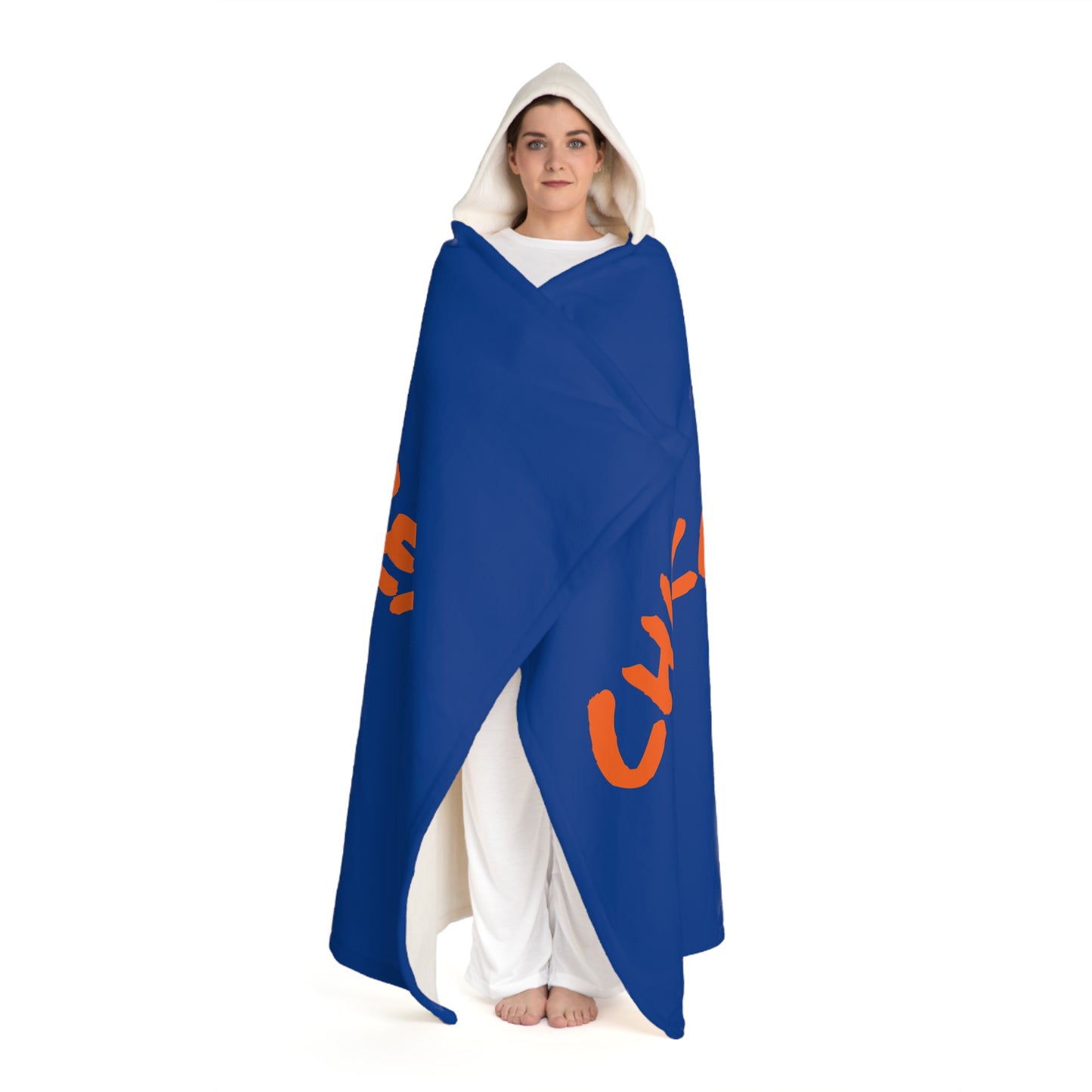 Cozy Hooded Sherpa Fleece Blanket Chicago Bears  Perfect for Relaxing,