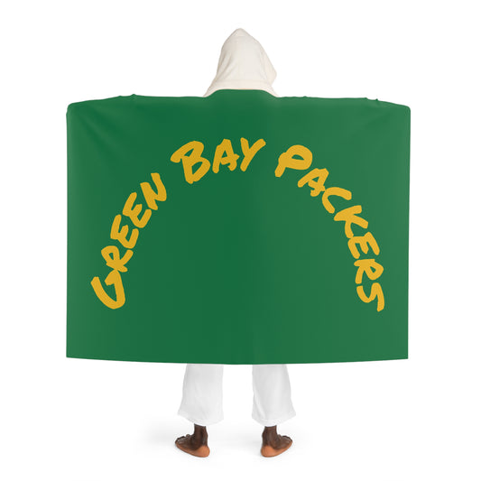 Cozy Hooded Sherpa Fleece Blanket  Green Bay Packers
