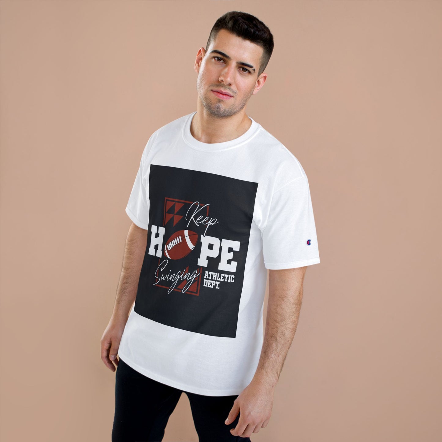 Keep Hope Football Tee — Athletic Dept. Champion T-Shirt