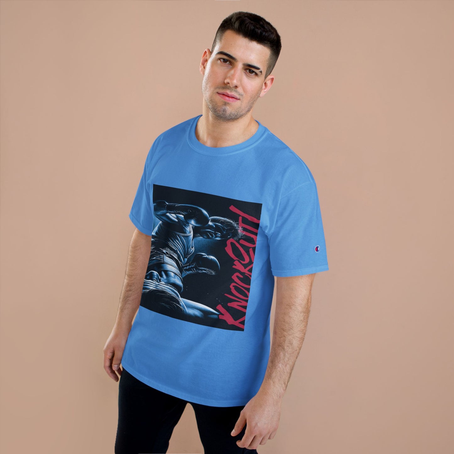Champion 'Knockout' Boxing Tee – Graphic Fight Night T-Shirt