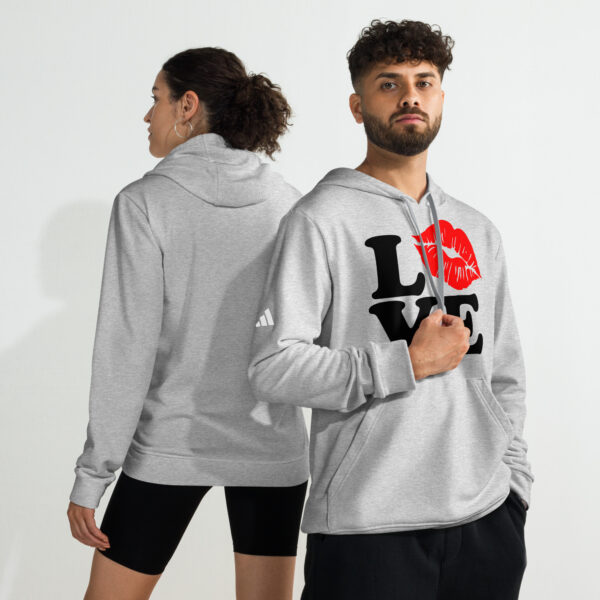 Valentine's Day adidas fleece hoodie - Image 2