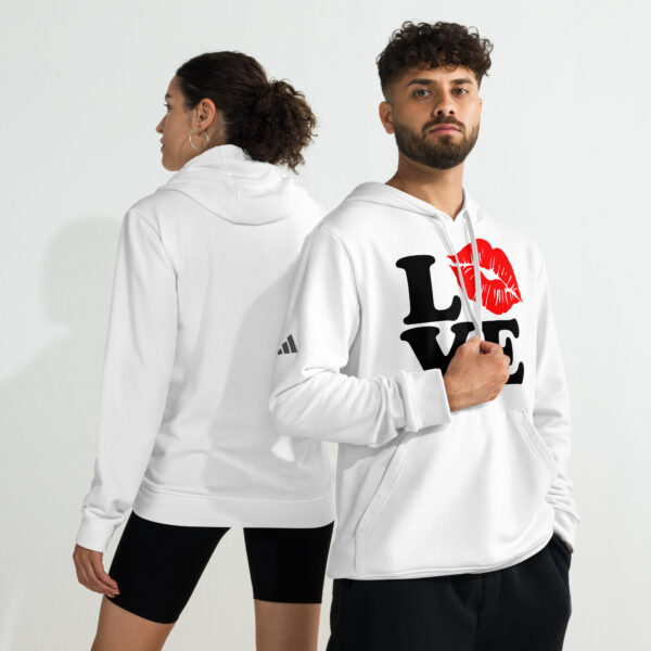 Valentine's Day adidas fleece hoodie - Image 3