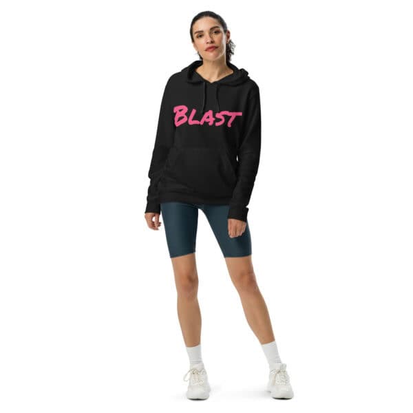 Women' Slang Word Blast adidas fleece hoodie - Image 2