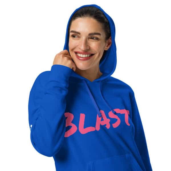 Women' Slang Word Blast adidas fleece hoodie - Image 4