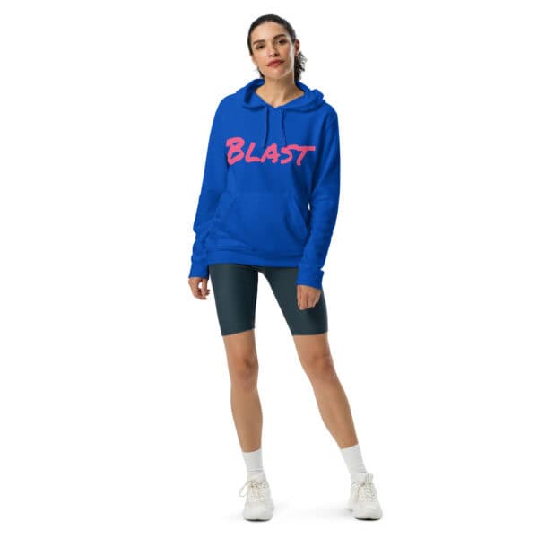Women' Slang Word Blast adidas fleece hoodie - Image 3